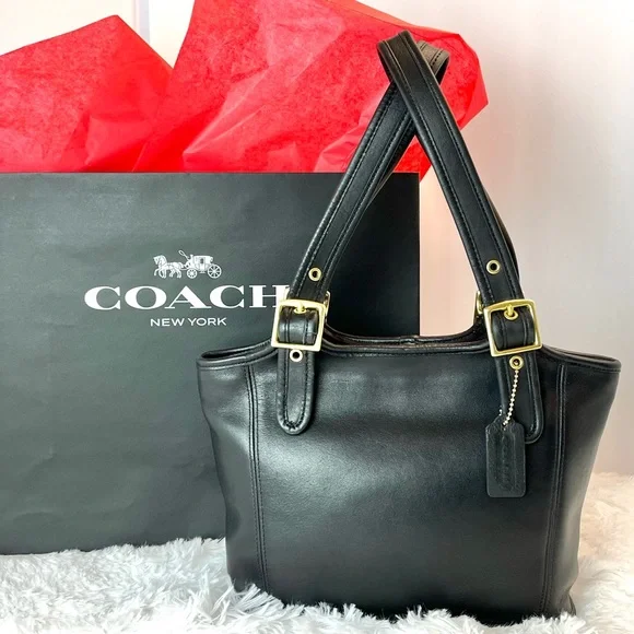Coach | Bags | Vintage Coach Legacy Small Shopper Black No 986 